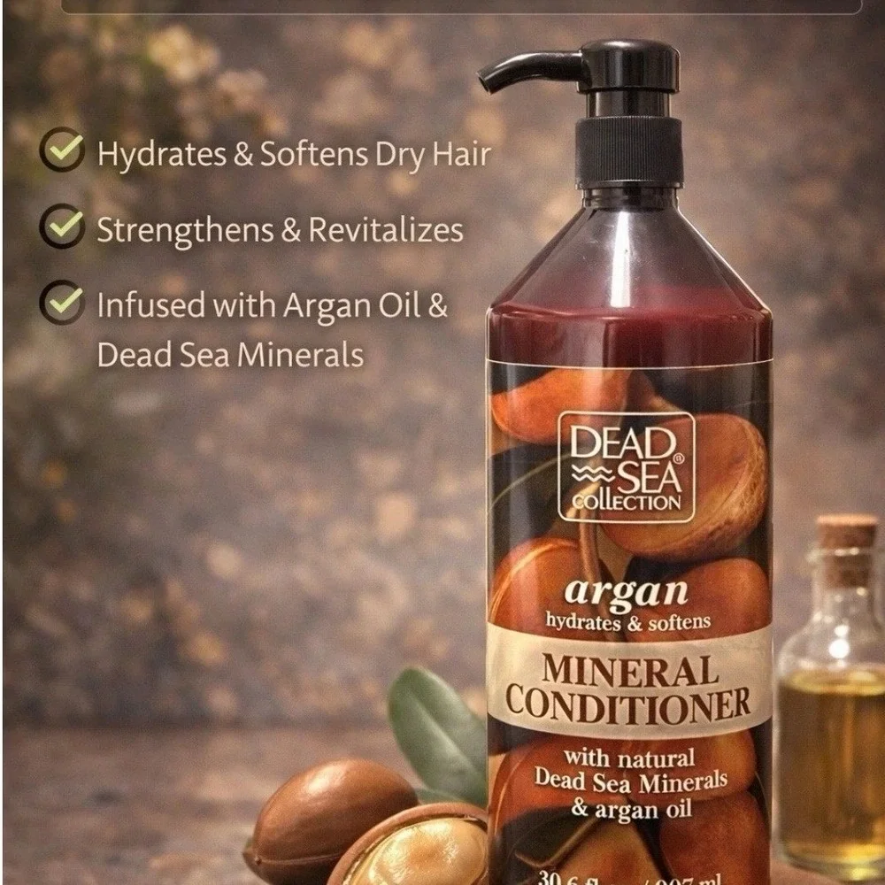 Dead Sea Collection Argan Mineral Conditioner Hydrating 30.6 fl oz Pump Bottle‎